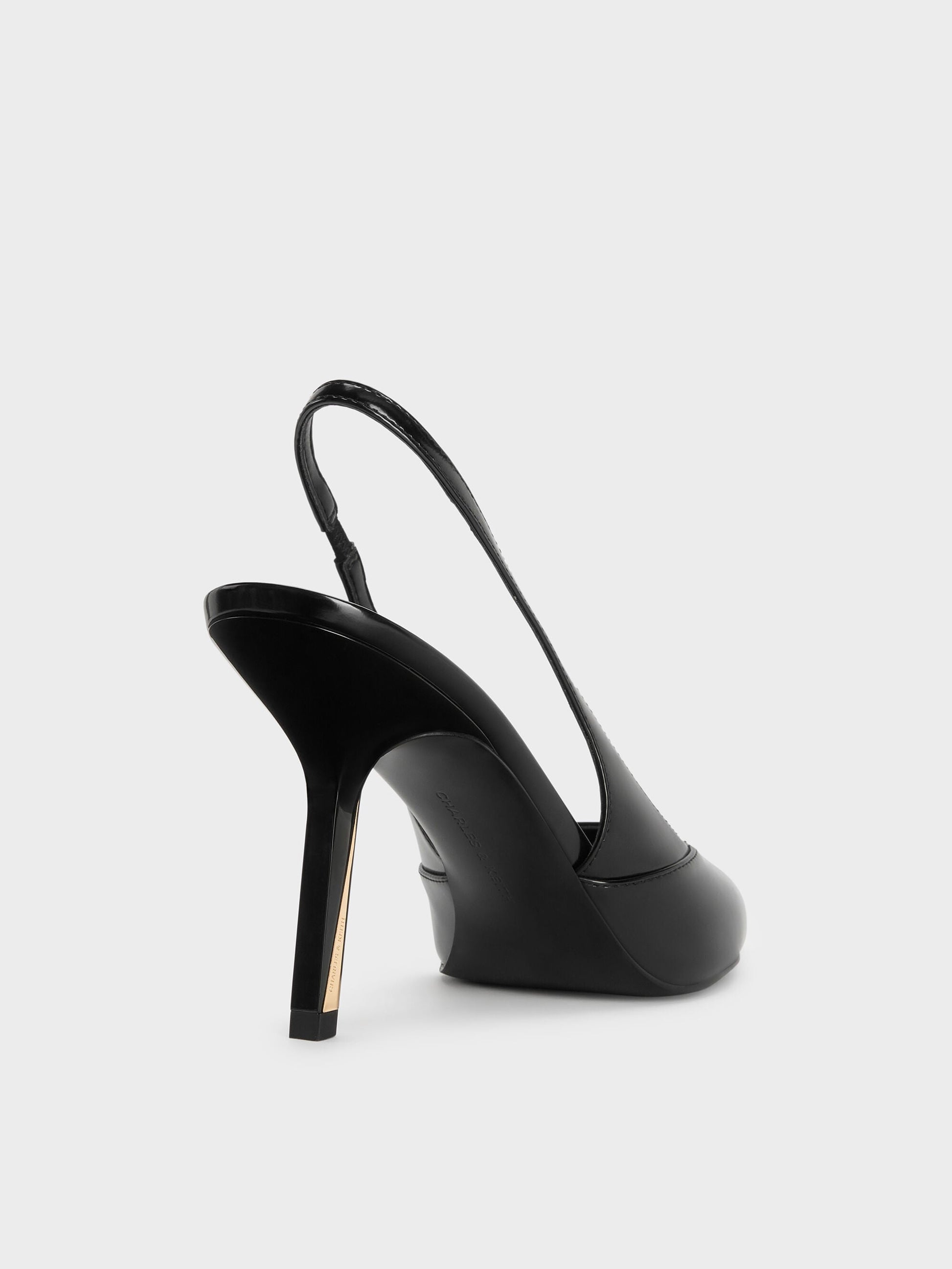 Taylen Slingback Pumps - Black Box | CHARLES & KEITH
