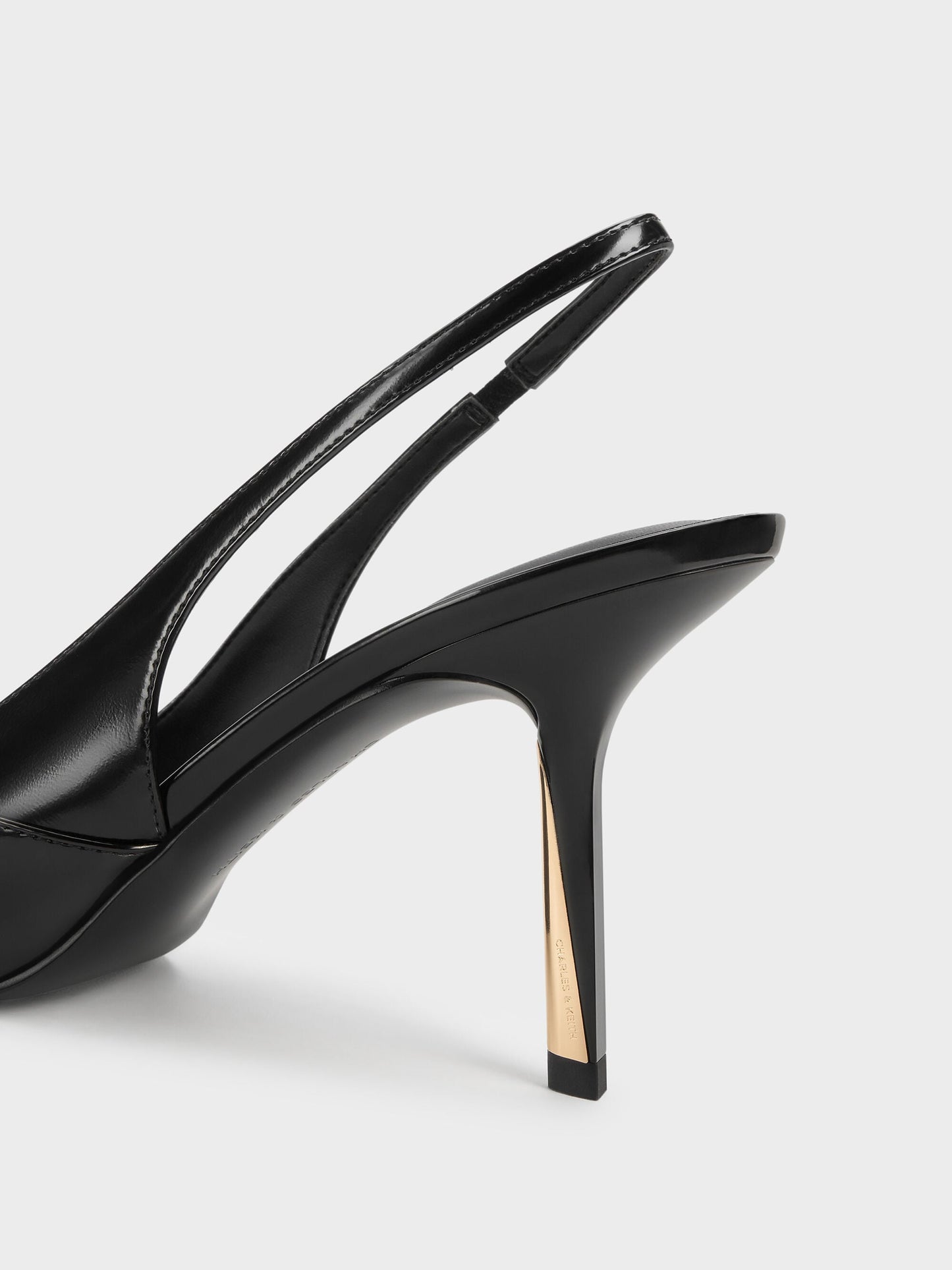 Taylen Slingback Pumps - Black Box | CHARLES & KEITH