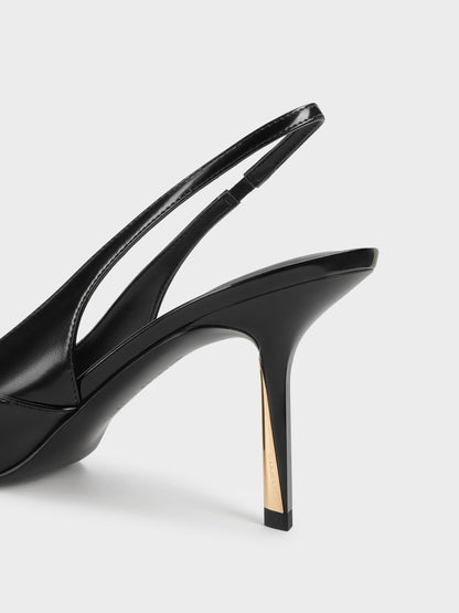 Taylen Slingback Pumps - Black Box | CHARLES & KEITH