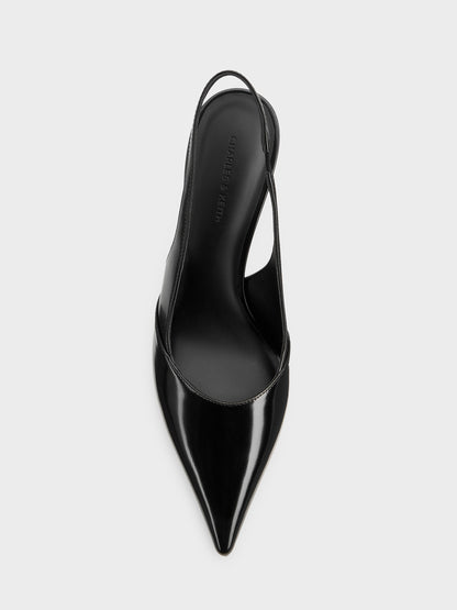 Taylen Slingback Pumps - Black Box | CHARLES & KEITH