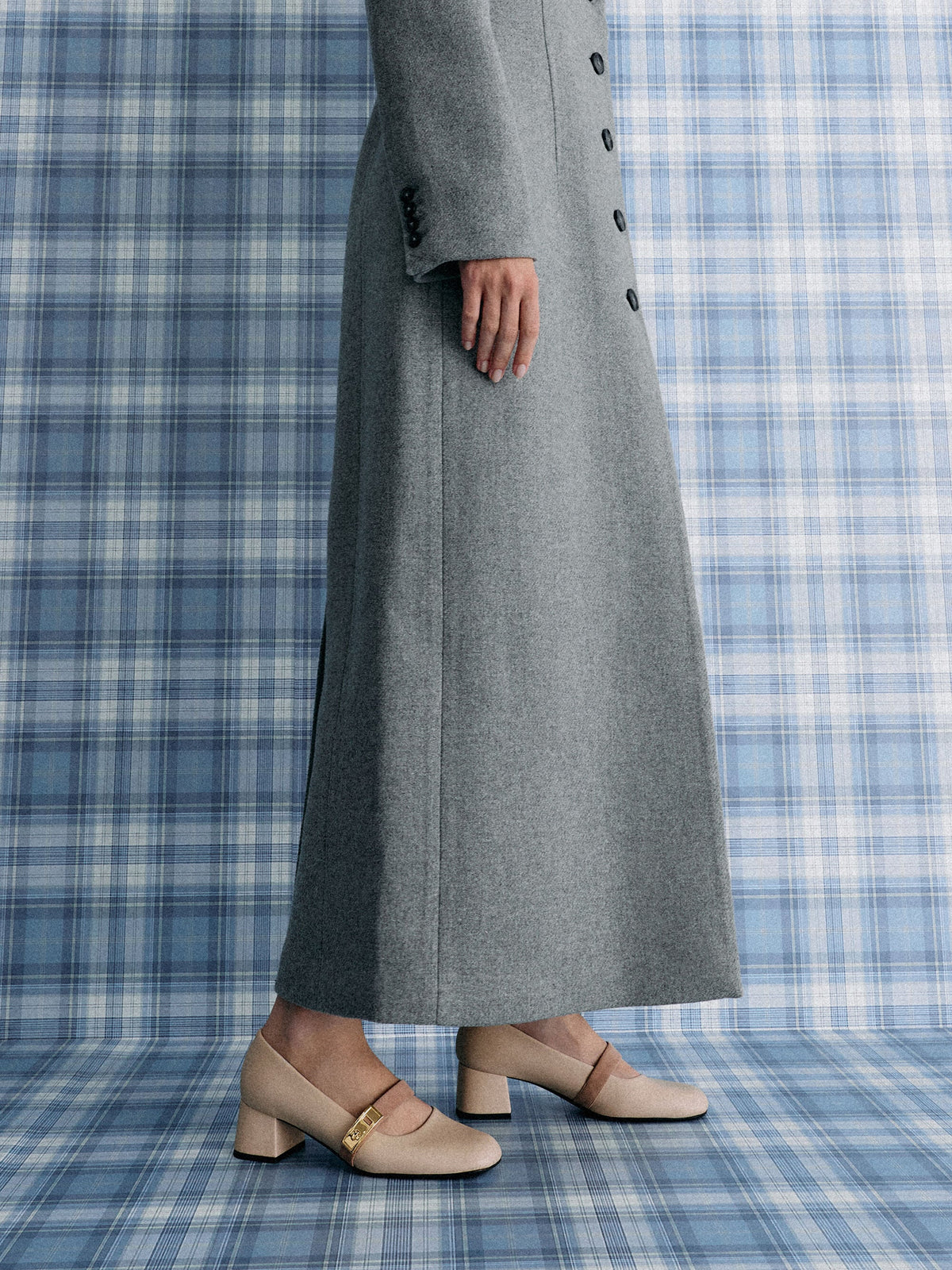 Lando Two-Tone Mary Jane Pumps - Chalk | CHARLES & KEITH