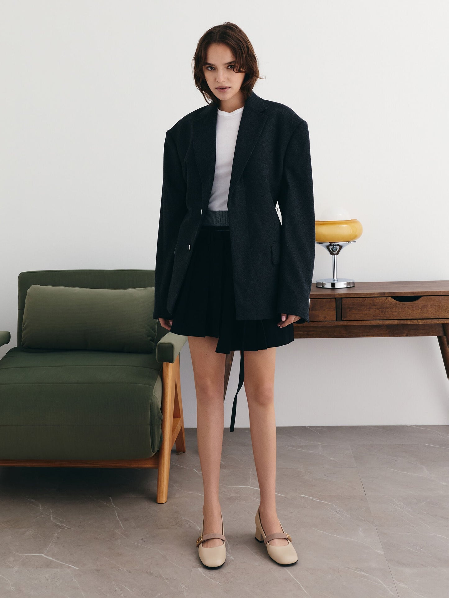 Lando Two-Tone Mary Jane Pumps - Chalk | CHARLES & KEITH