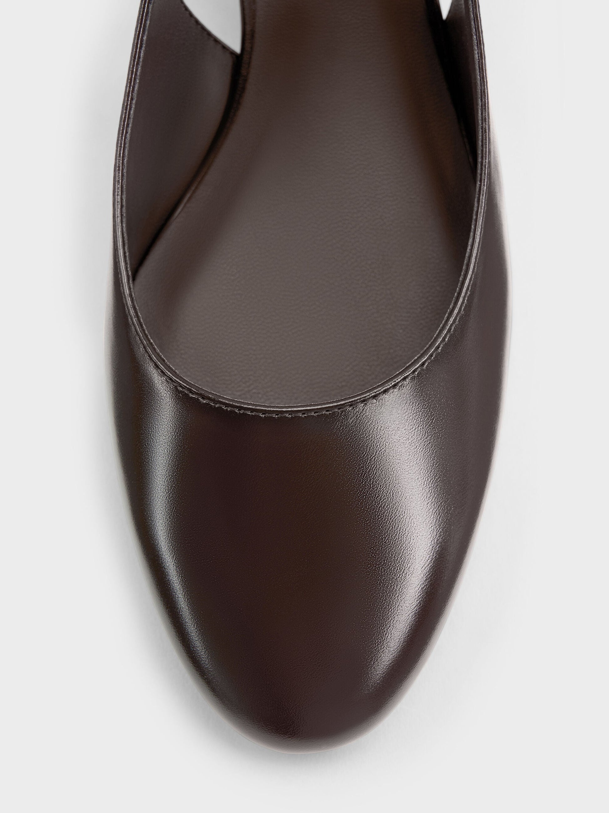 Slingback Mary Jane Pumps - Burgundy | CHARLES & KEITH