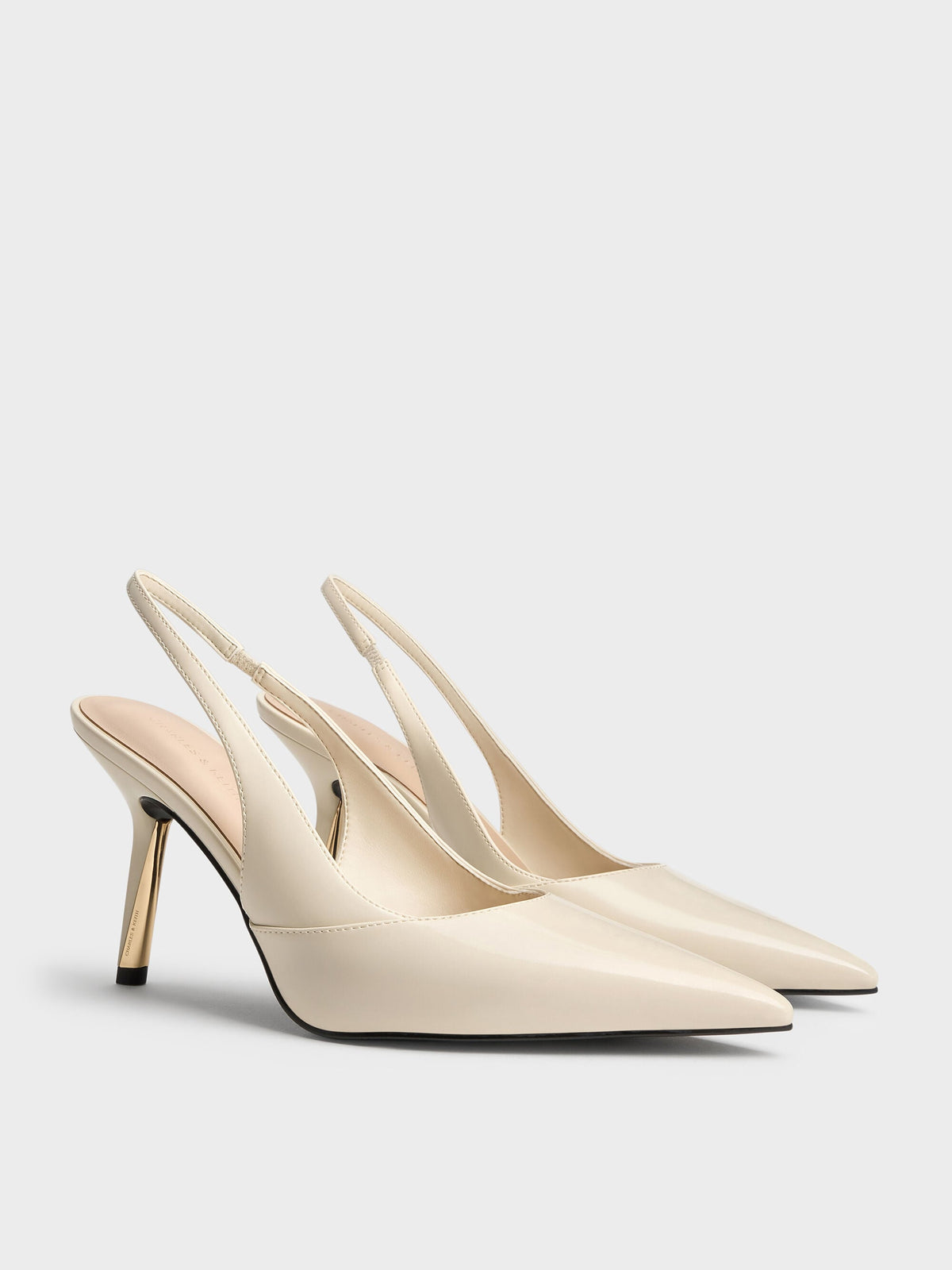 Taylen Slingback Pumps - Beige | CHARLES & KEITH