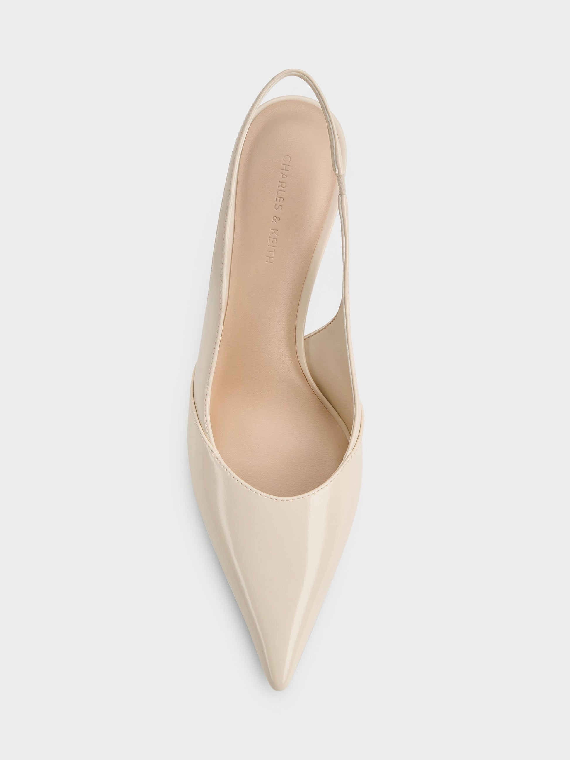 Taylen Slingback Pumps - Beige | CHARLES & KEITH