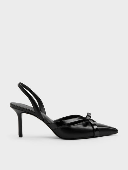 Kaleen Slingback Stilettos - Black | CHARLES & KEITH