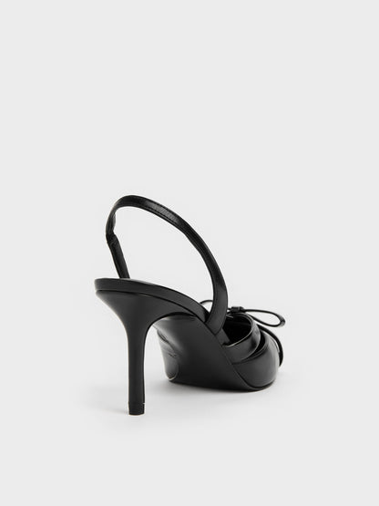 Kaleen Slingback Stilettos - Black | CHARLES & KEITH