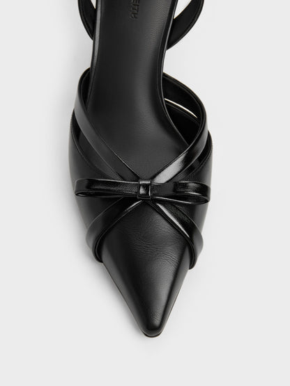 Kaleen Slingback Stilettos - Black | CHARLES & KEITH