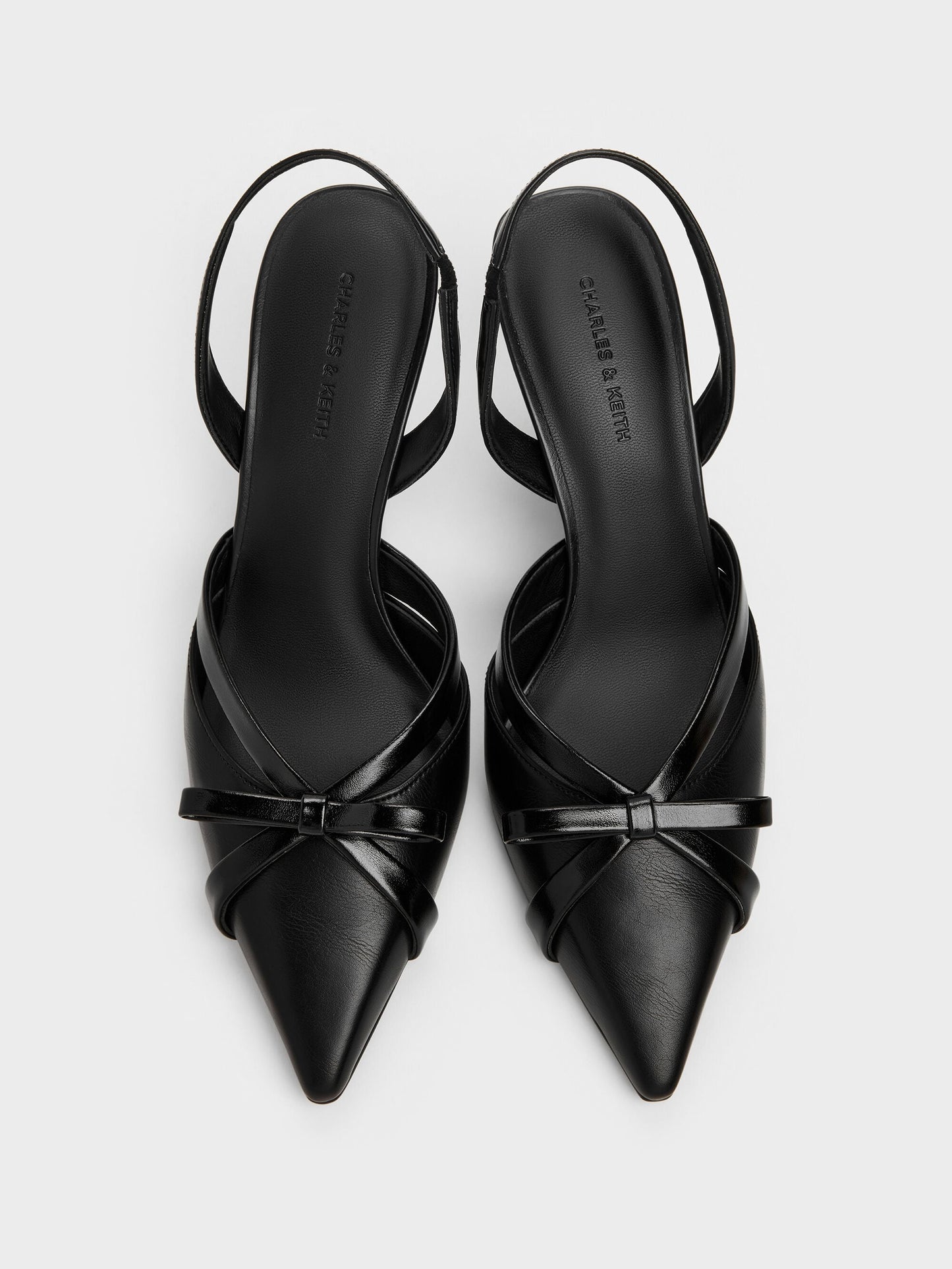 Kaleen Slingback Stilettos - Black | CHARLES & KEITH