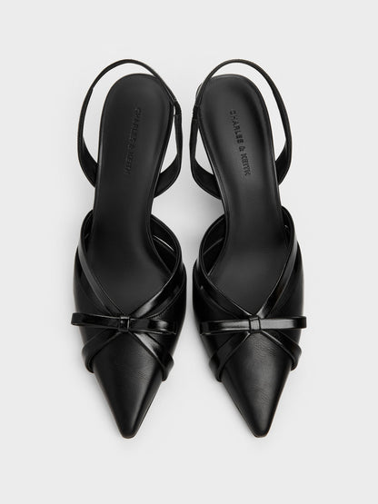 Kaleen Slingback Stilettos - Black | CHARLES & KEITH