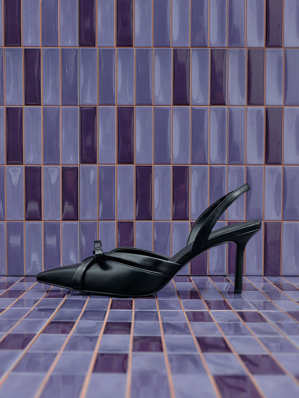 Kaleen Slingback Stilettos - Black | CHARLES & KEITH