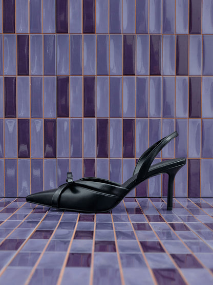 Kaleen Slingback Stilettos - Black | CHARLES & KEITH