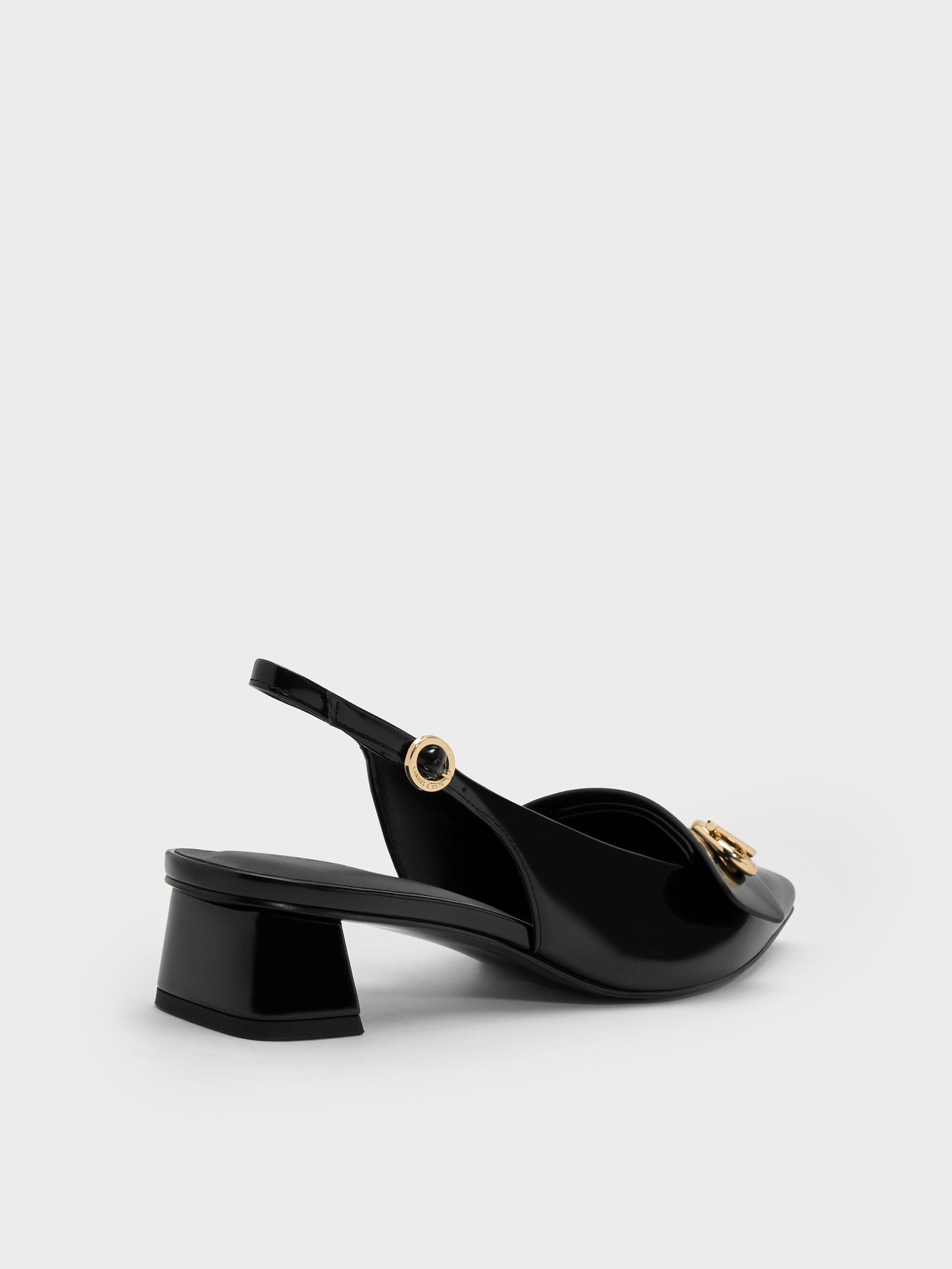 Marley Slingback Pumps - Black Box | CHARLES & KEITH