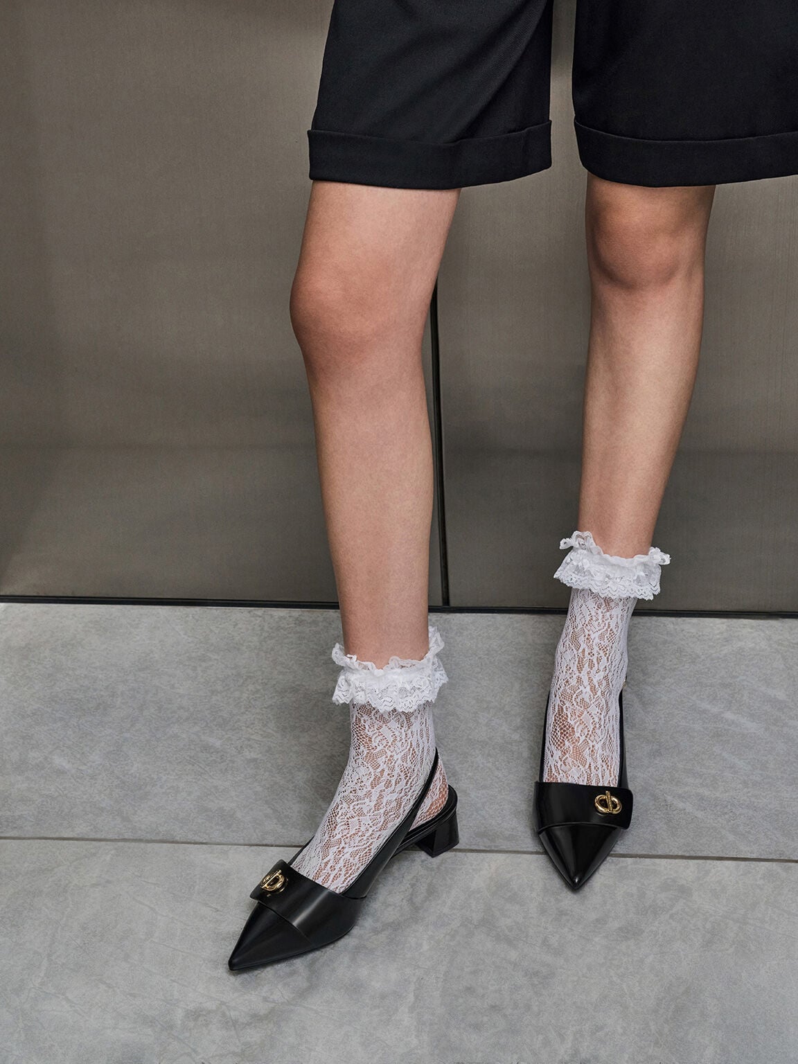Marley Slingback Pumps - Black Box | CHARLES & KEITH