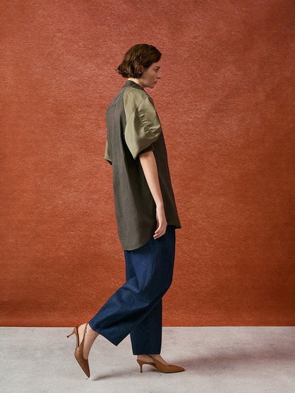 Ivette Woven Pointed Slingback Pumps - Brown | CHARLES & KEITH