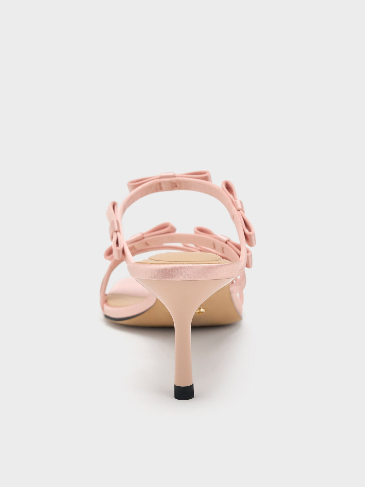 Jessy Bow Heeled Sandals - Pink | CHARLES & KEITH