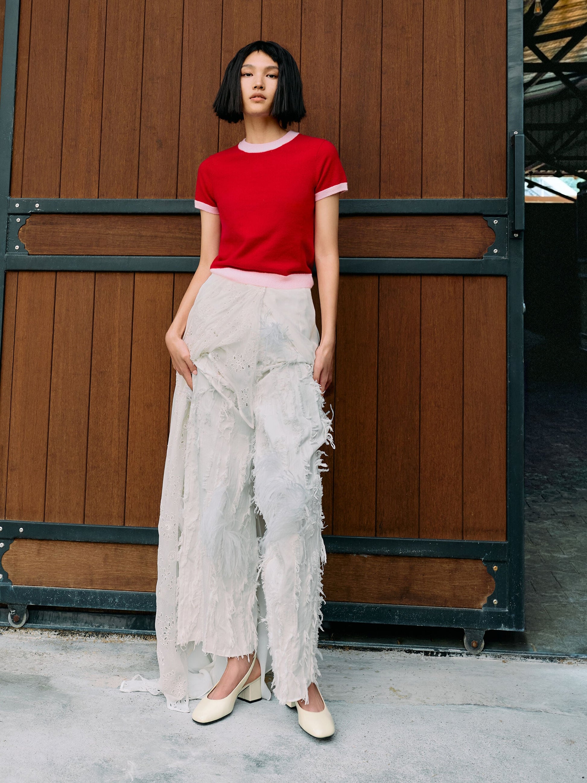 Danni Patent Slingback Pumps - Chalk | CHARLES & KEITH
