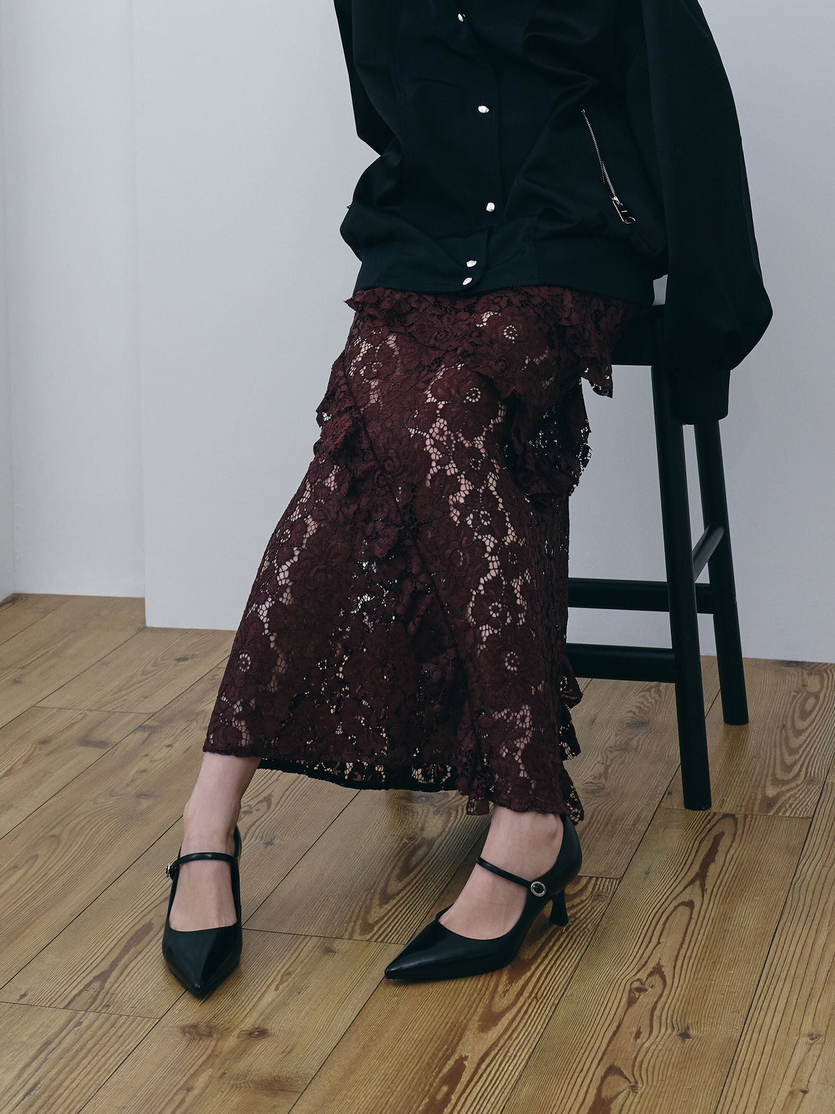 Pointed Mary Jane Pumps - Black Box | CHARLES & KEITH