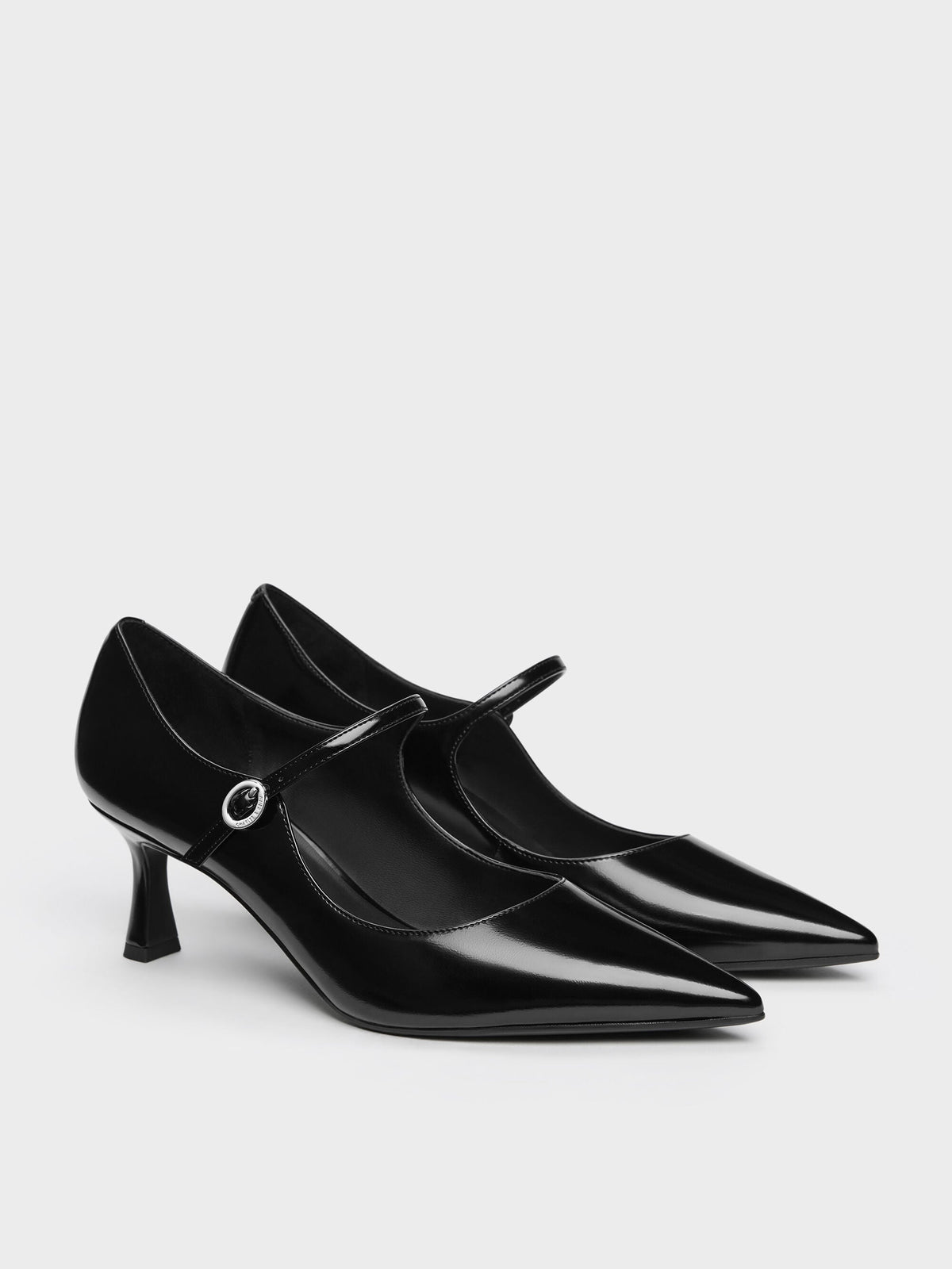 Pointed Mary Jane Pumps - Black Box | CHARLES & KEITH