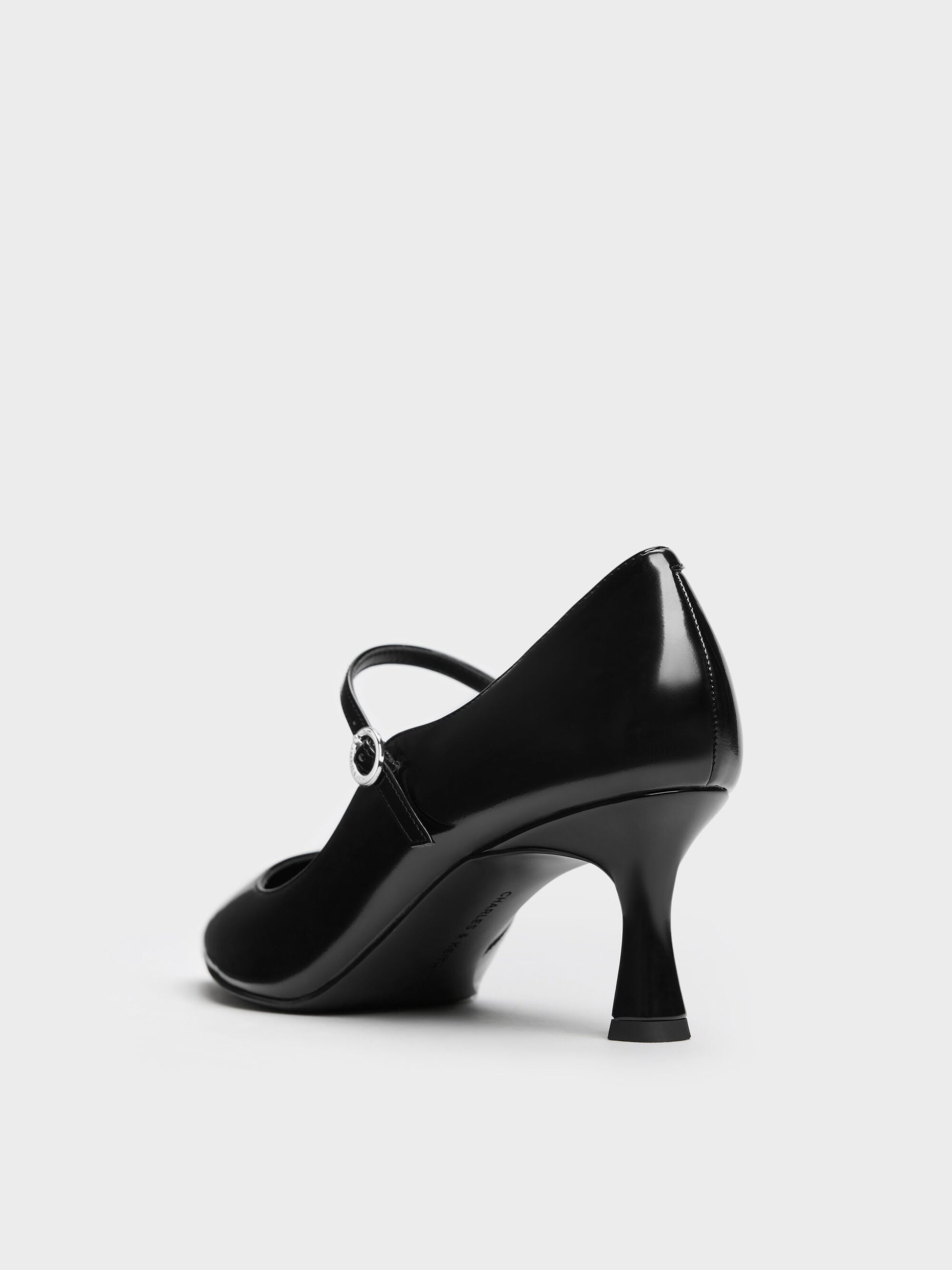 Pointed Mary Jane Pumps - Black Box | CHARLES & KEITH