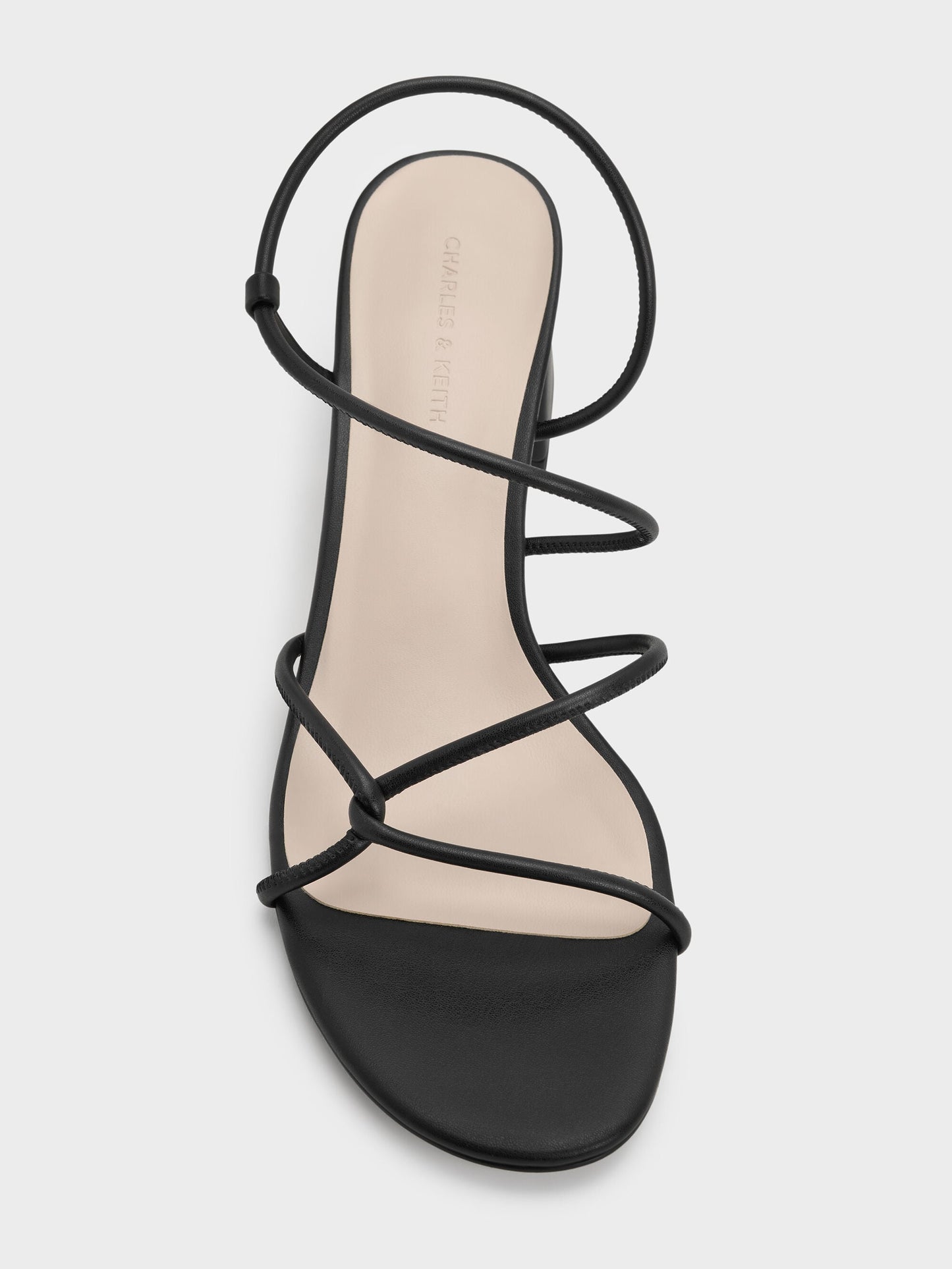 Meadow Strappy Block Heel Sandals - Black | CHARLES & KEITH