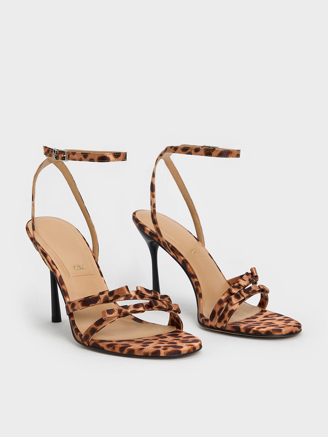 Jessy Bow Stiletto Sandals - Multi | CHARLES & KEITH