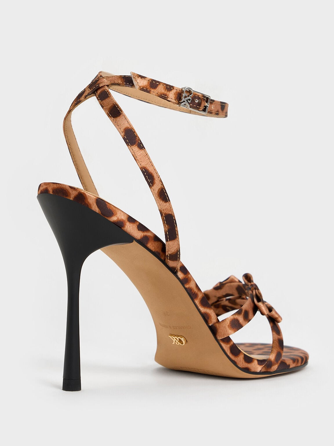 Jessy Bow Stiletto Sandals - Multi | CHARLES & KEITH