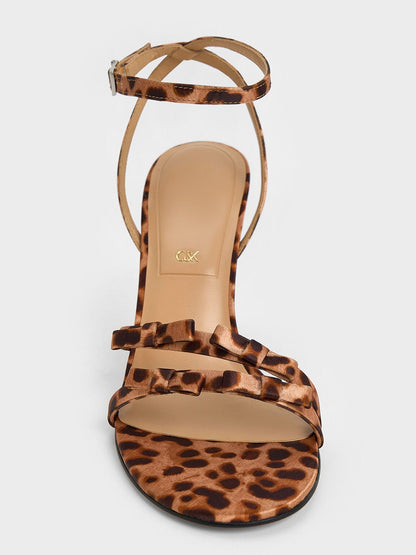 Jessy Bow Stiletto Sandals - Multi | CHARLES & KEITH