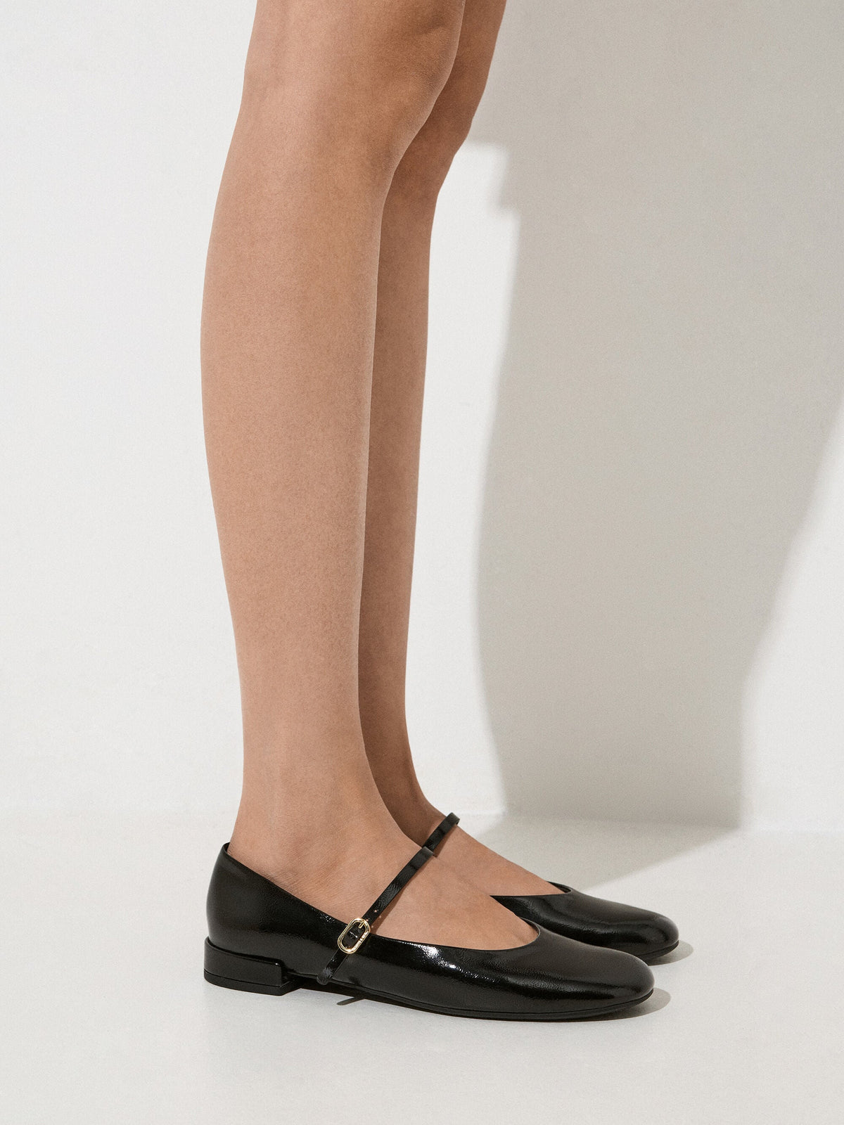 Gertrude Patent Mary Janes - Black Patent | CHARLES & KEITH