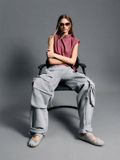 Winona Felt Mary Jane Flats - Light Grey | CHARLES & KEITH