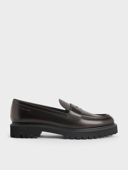 Kaiya Penny Loafers - Dark Brown | CHARLES & KEITH