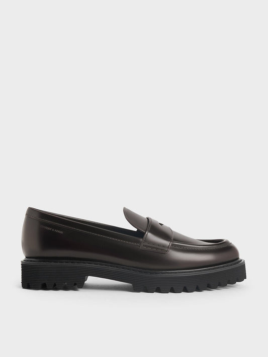 Kaiya Penny Loafers - Dark Brown | CHARLES & KEITH