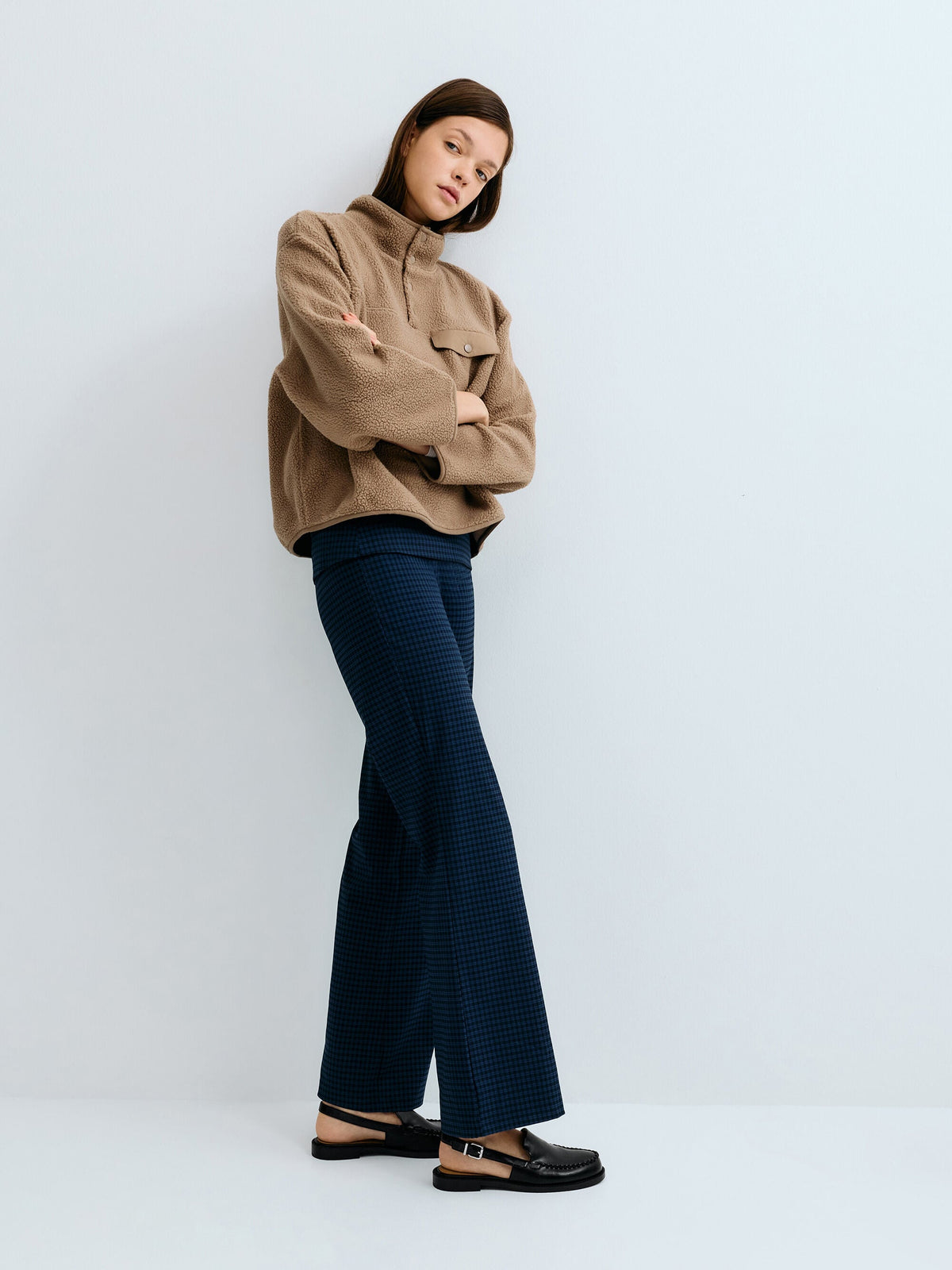 Gale Slingback Loafers - Black | CHARLES & KEITH