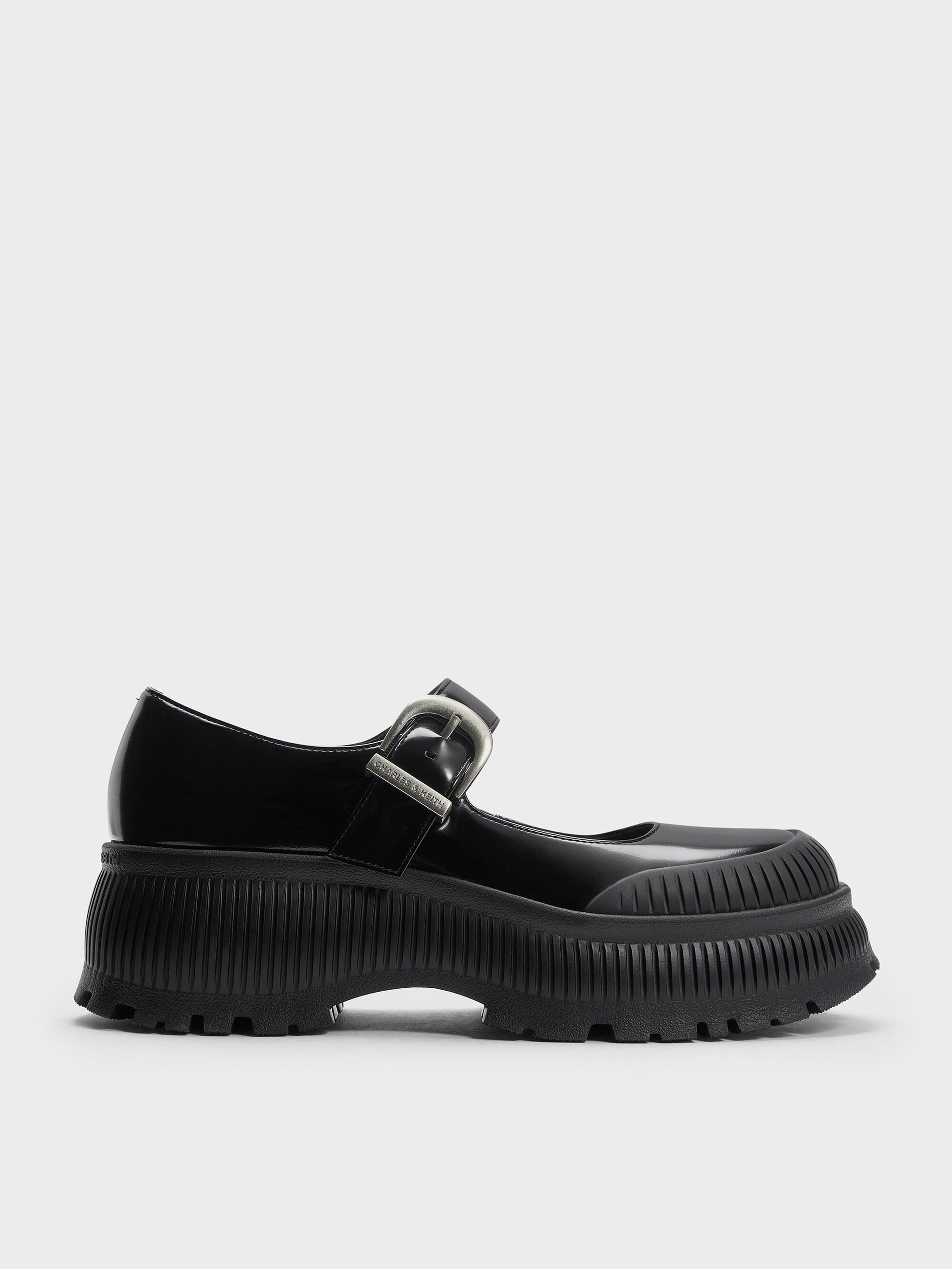 Darra Platform Mary Janes - Black Box | CHARLES & KEITH