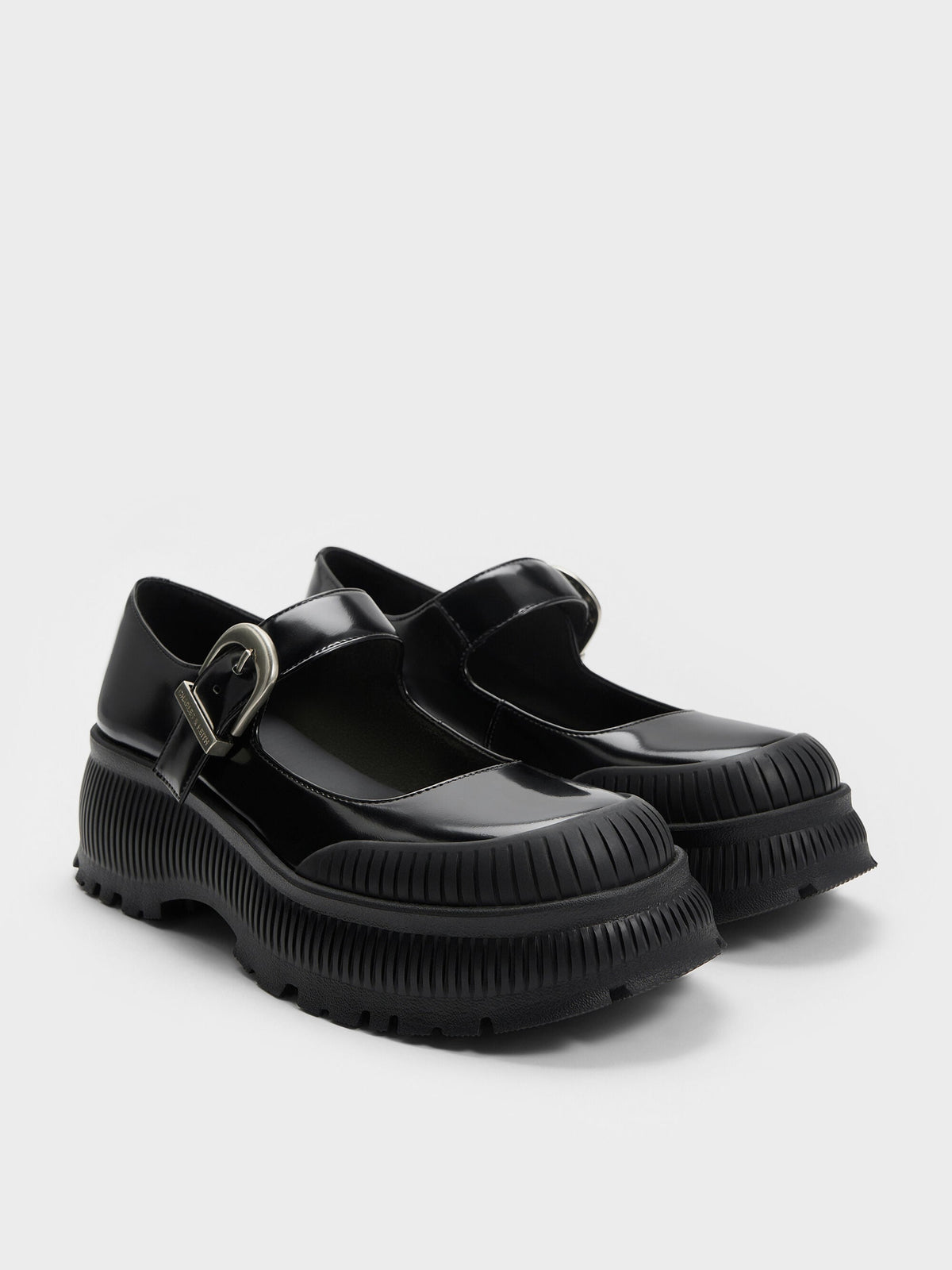 Darra Platform Mary Janes - Black Box | CHARLES & KEITH
