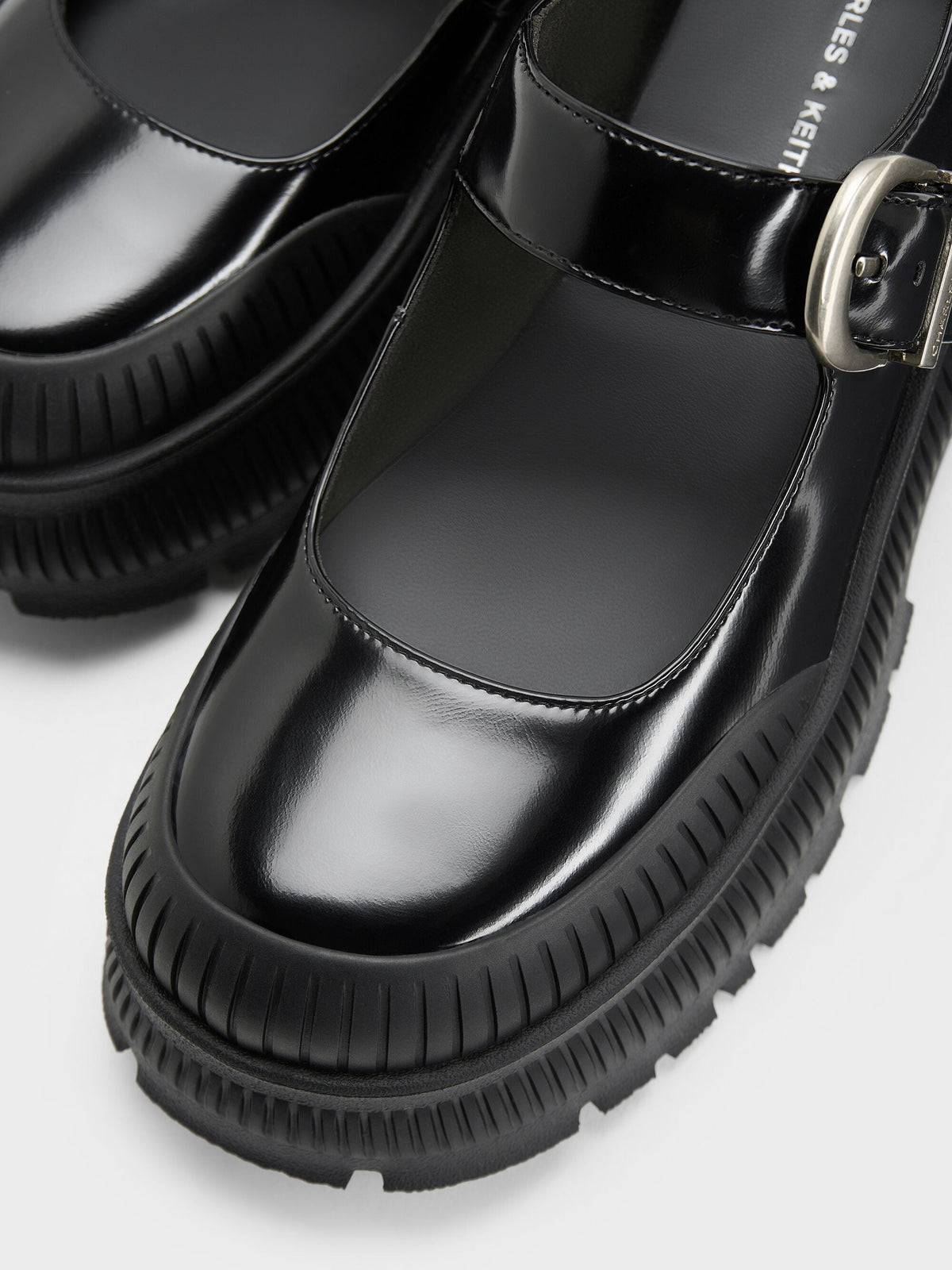 Darra Platform Mary Janes - Black Box | CHARLES & KEITH