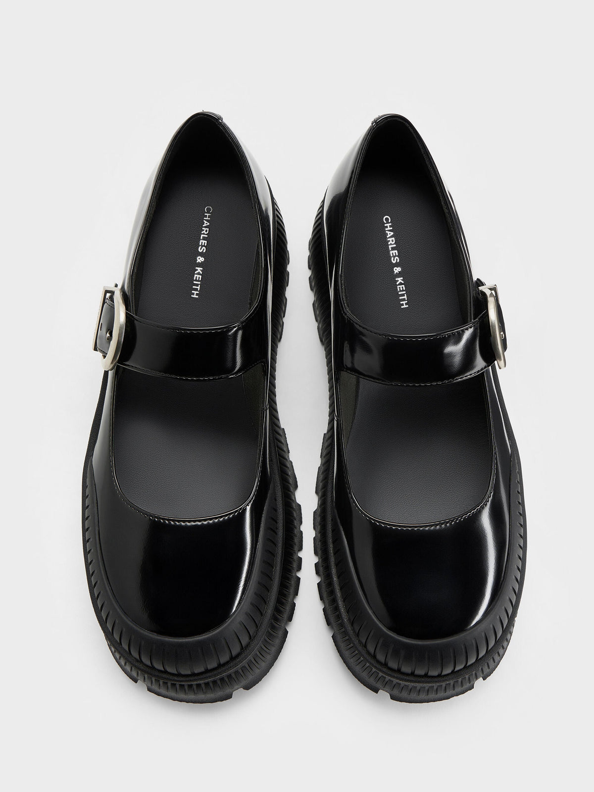 Darra Platform Mary Janes - Black Box | CHARLES & KEITH