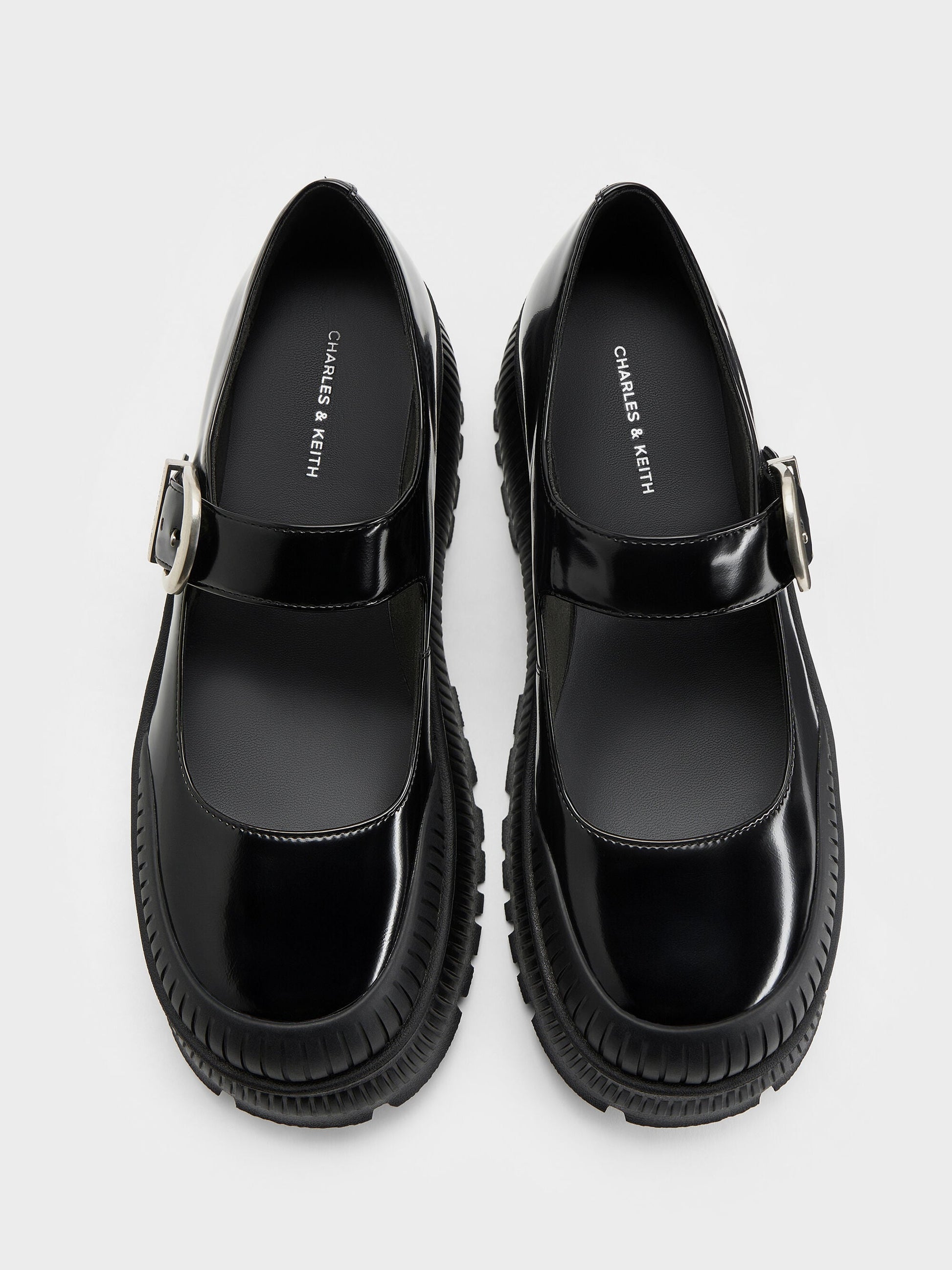 Darra Platform Mary Janes - Black Box | CHARLES & KEITH