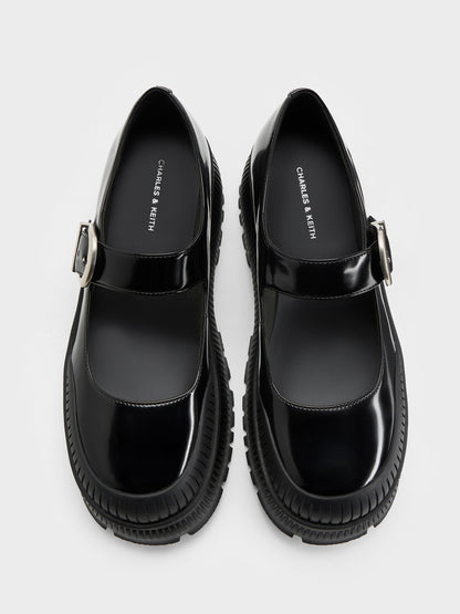 Darra Platform Mary Janes - Black Box | CHARLES & KEITH