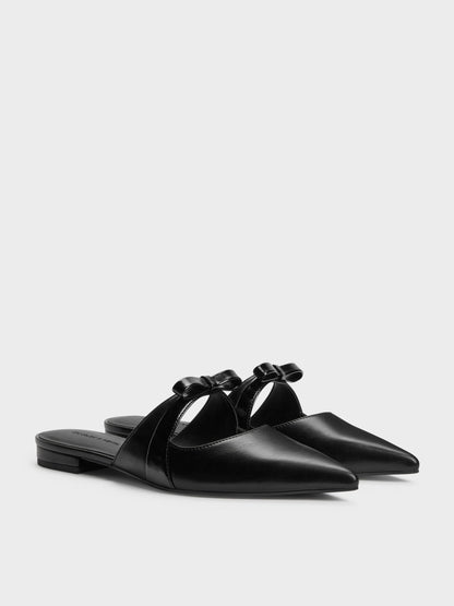 Kaleen Pointed Mules - Black | CHARLES & KEITH