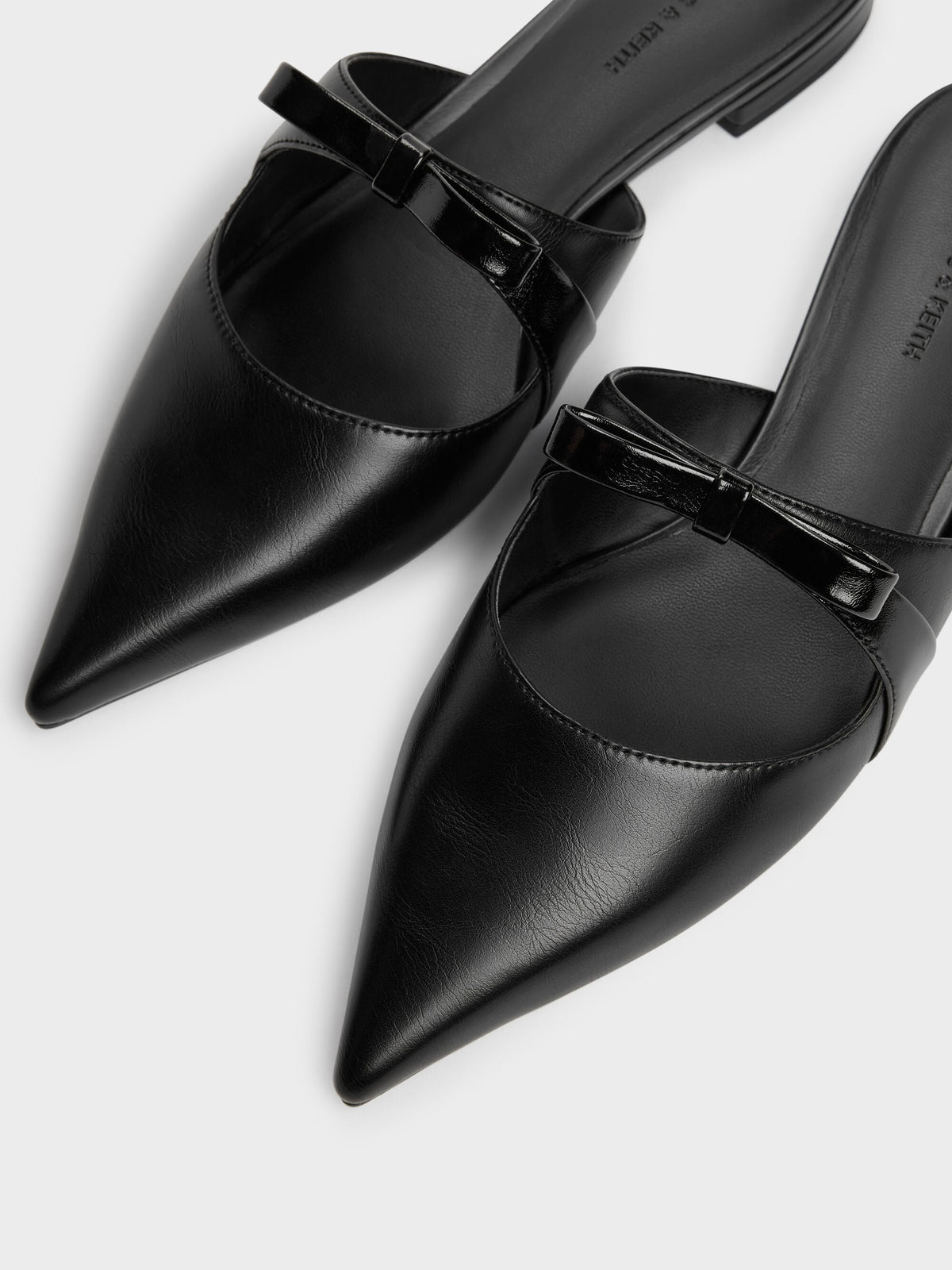 Kaleen Pointed Mules - Black | CHARLES & KEITH