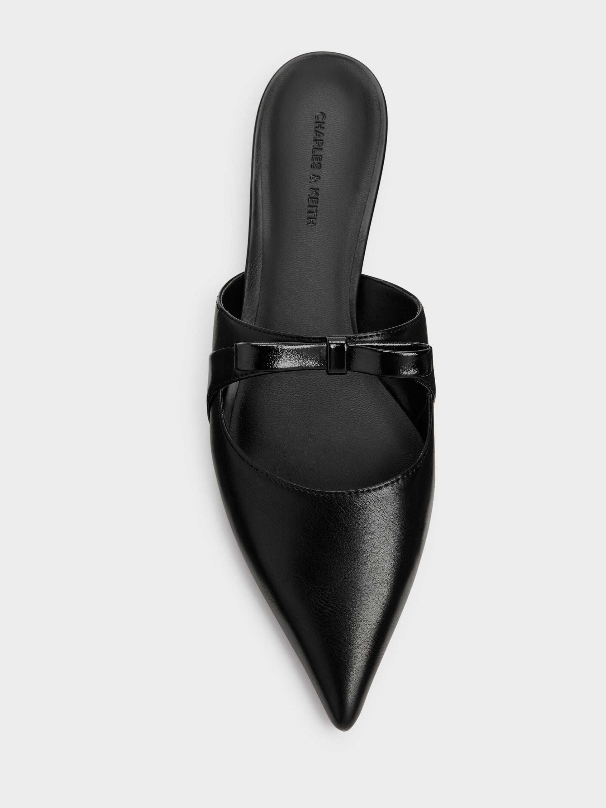 Kaleen Pointed Mules - Black | CHARLES & KEITH