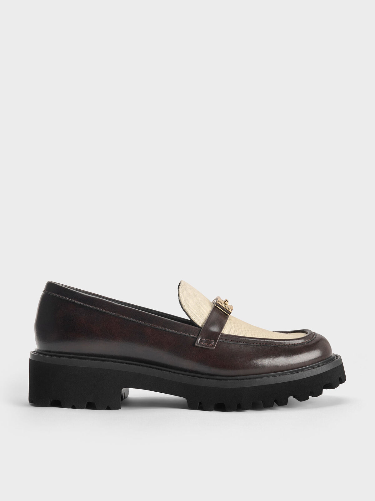 Lando Canvas Platform Loafers - Multi | CHARLES & KEITH