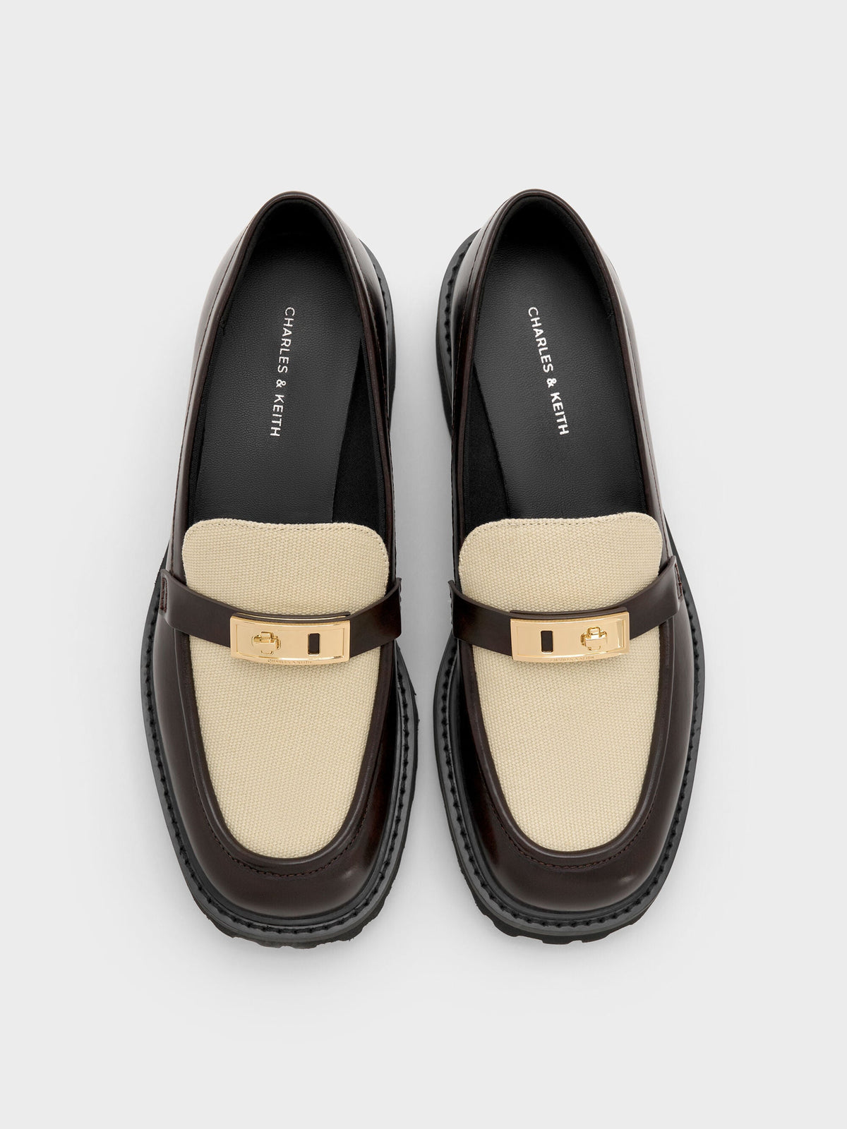 Lando Canvas Platform Loafers - Multi | CHARLES & KEITH