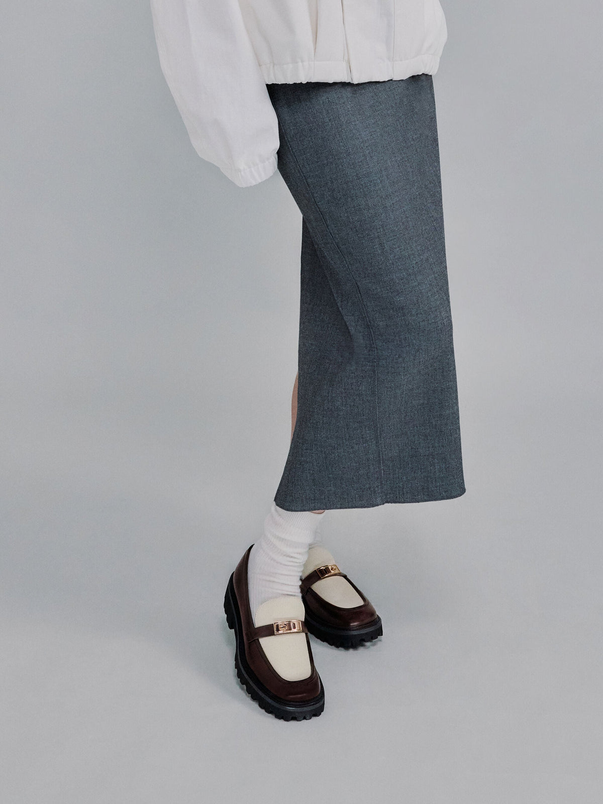 Lando Canvas Platform Loafers - Multi | CHARLES & KEITH