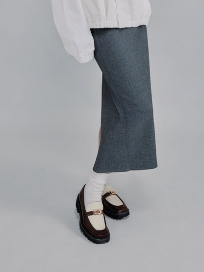 Lando Canvas Platform Loafers - Multi | CHARLES & KEITH