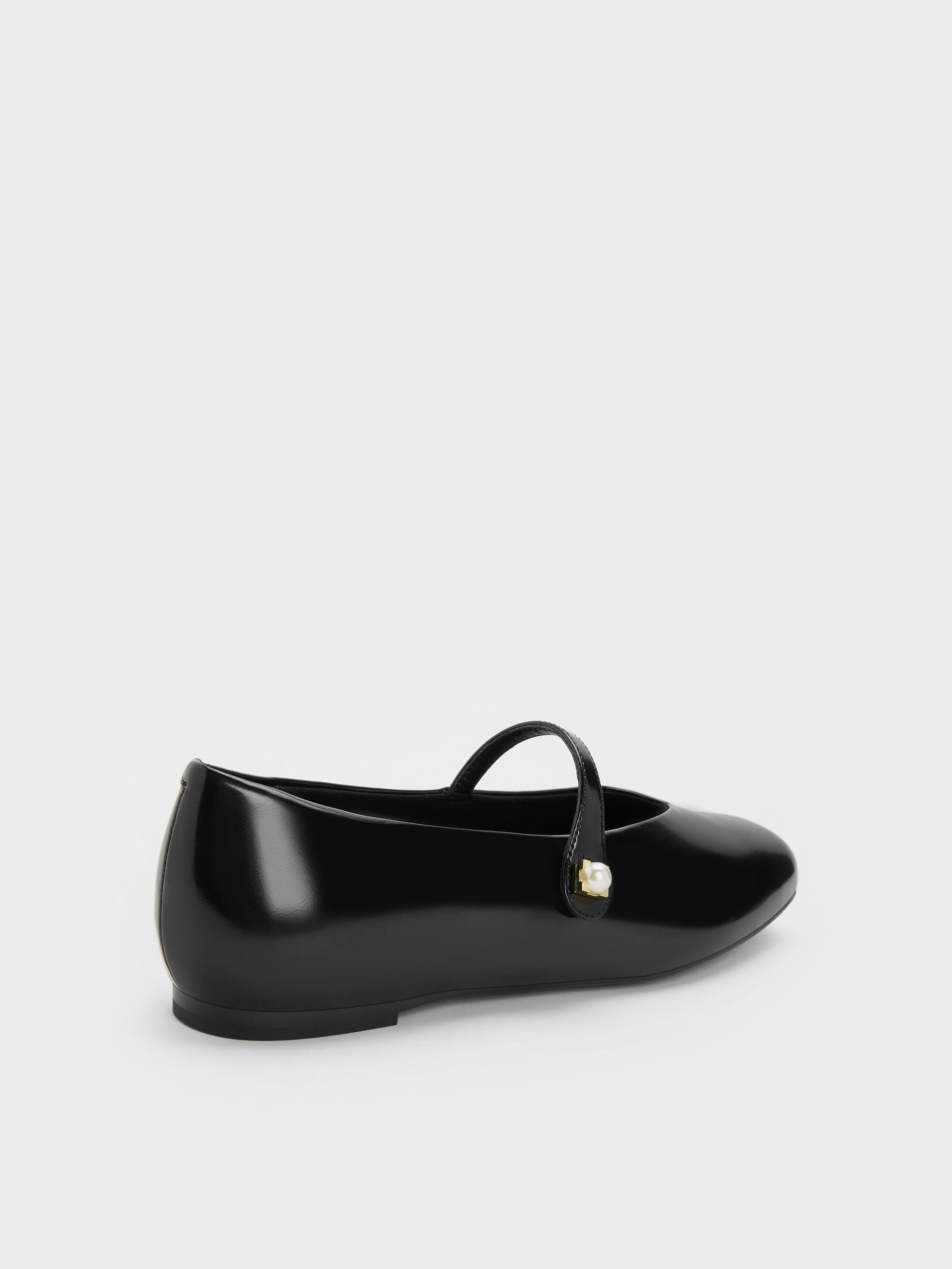 Marie Pearl Mary Jane Flats - Black Box | CHARLES & KEITH