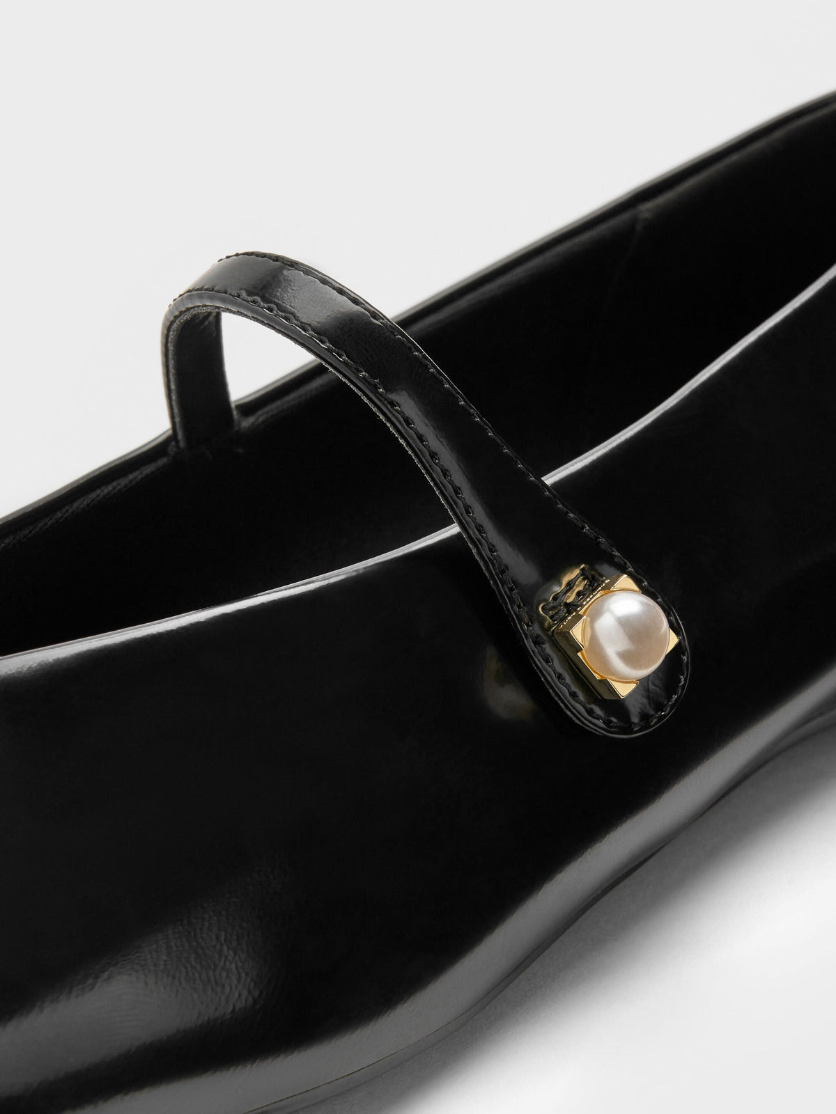 Marie Pearl Mary Jane Flats - Black Box | CHARLES & KEITH