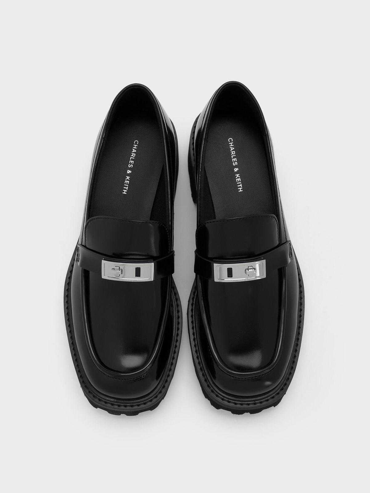 Lando Platform Loafers - Black Box | CHARLES & KEITH