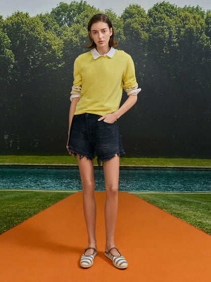 Striped Mary Jane Espadrille Mules - Black Textured | CHARLES & KEITH